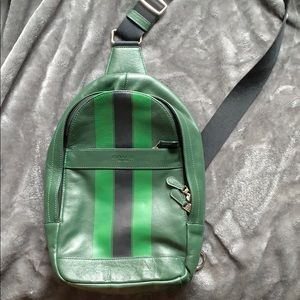 Unisex cross body Coach bag.